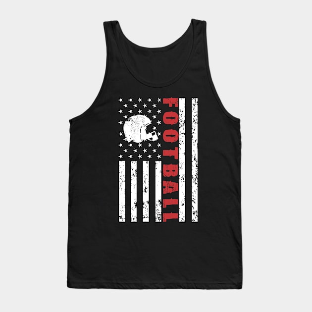 American Football Flag - US Sports Tank Top by Pannolinno